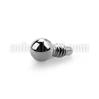 ib2 ball shaped 316l steel dermal anchor top for base plate