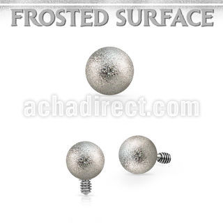 idfo4s 4mm frosted steel ball shaped dermal anchor top part