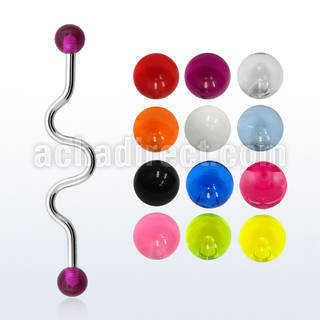 inavb5 barbell industrial zig zag acero 316l bolas uv 5mm mayorista
