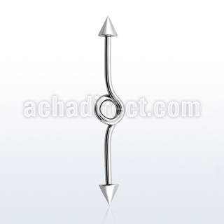 inbcn5 barbell industrial loop acero 316l conos 5mm venta