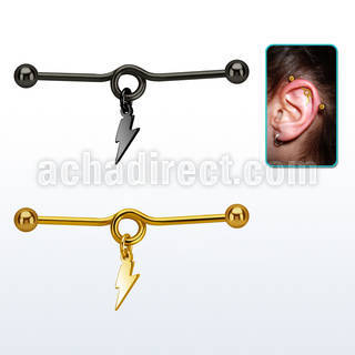 indtd14 barbell industrial loop acero 316l anodizado bolas 5mm colgante acero liso rayo distribuidor mayorista