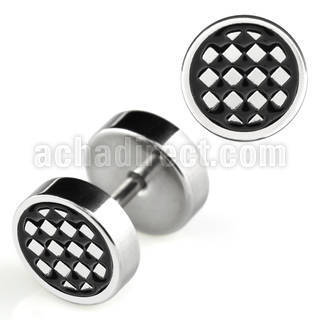 ip15 plug falso acero brillo espejo logo display cuadros rayado laser lado 8mm distribuidor mayorista