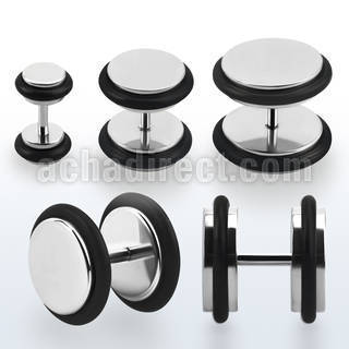 ipr plug falso acero quirurguco brillo espejo anillos goma distribuidor