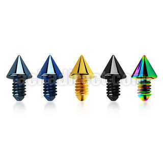 itcn2 2mm cone shaped anodized 316l steel dermal anchor top