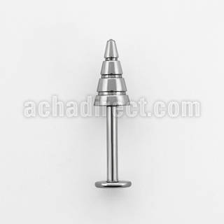lbcn4b labret acero quirurgico cono perforado 4mm venta