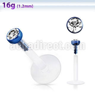 lbitj labret bio flexible bola joya bisel anodizada labret transparente venta