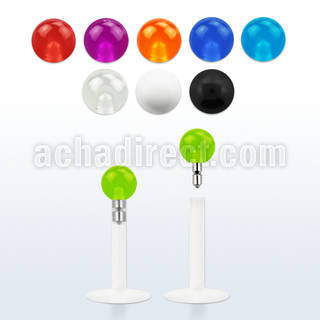 lbivb3 labret bio flexible bola acrilico uv 3mm presion distribuidor mayorista