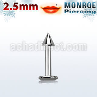 lbmcn25 labret monroe acero quirurgico cono 2 5mm 6mm distribuidor