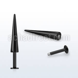 lbtc20 anodized surgical steel labret with a 20mm cone