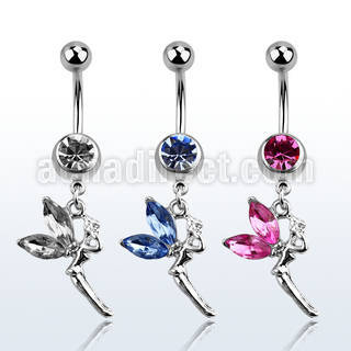 mcd532 belly banana w a dangling fairy w crystal wings