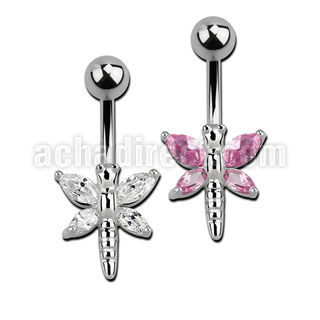 mcdz349x belly banana w a lower dragonfly w cz stone wings