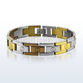 mgcob1 brazalete acero inoxidable uniones colores brillo espejo alternativos tornillo distribuidor
