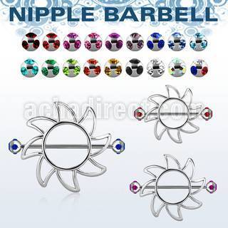 mjnp103 pezonera sol barbell acero quirurgico bolas multi joya 5mm distribuidor mayorista