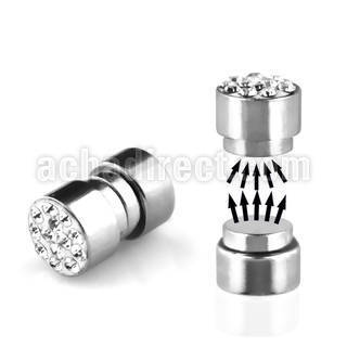 mpmc6 316l steel magnetic fake plug with 6mm ferido top