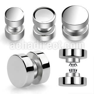 mprd high polished surgical steel magnetic fake plug