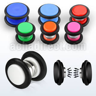 mpvr acrylic magnetic fake plug with rubber o rings