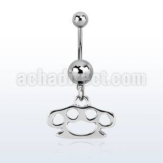 msd376 piercing ombligo acero quirurgico bola acero liso 5 8mm puno americano colgado distribuidor mayorista