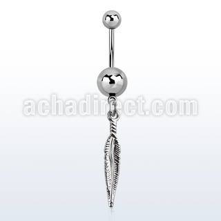 msd583 piercing ombligo acero quirurgico bolas acero liso 5 8mm pluma distribuidor mayorista