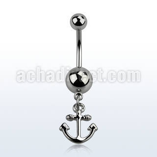 msd632 piercing ombligo acero quirurgico bola acero liso 5 8mm ancla colgado distribuidor mayorista