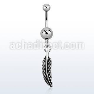 msd638 piercing ombligo acero quirurgico bola acero liso bisel 8mm 5mm pluma curvada 10mm mayorista