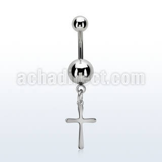 msd757 piercing ombligo acero quirurgico bola acero 5 & 8mm liso colgante liso cruz simple distribuidor