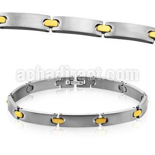 mtb1 brazalete titanio g23 brillo espejo bisagras union oro distribuidor mayorista