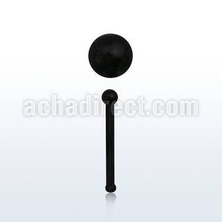 nbrtk black acrylic flexible nose bone retainer w ball top