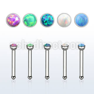 nbs20op piercing nariz hueso acero quirurgico opalos sinteticos redondos 1 5mm mayorista