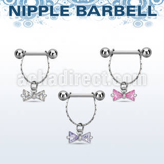 npdl25 banana pezon acero quirurgico bolas 5mm conectadas arco zirconia colgado distribuidor
