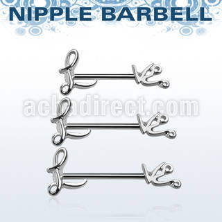 npsh18 barbell pezon acero quirurgico palabra love al por mayor