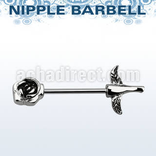 npsh2 barbell pezon acero quirurgico rosa hojas al por mayor