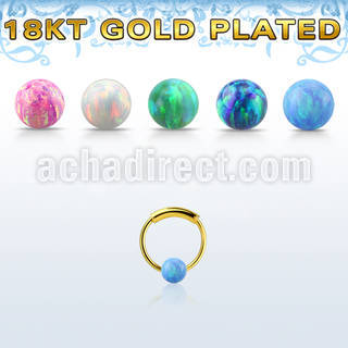 ns01rgo aro nariz continuo plata 925 oro 18 kts 0 6mm bola opalo 3mm 8mm mayorista