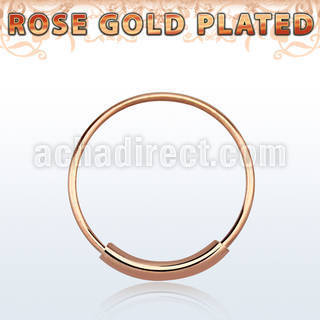 ns03rs rose gold silver endless nose hoop w diameter of 12mm