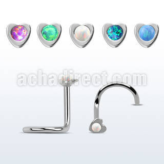 nschtop piercing nariz l acero quirurgico corazon opalo redondo centro 1 5mm distribuidor mayorista