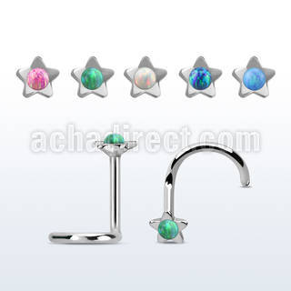nscstop piercing nariz l acero quirurgico estrella opalo centro 1 5mm distribuidor