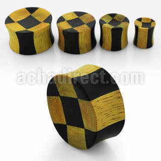 pwky dilatacion plug doble flare concava madera cocodrilo ebano negro cuadros distribuidor mayorista