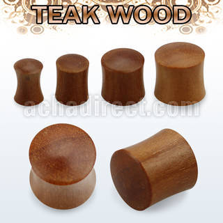 pwt dilatacion plug doble flare madera teca al por mayor