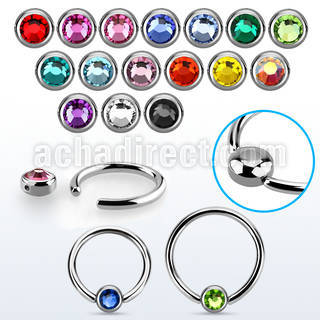 rccr3 aro bola presion acero 316l disco redondo 3mm cristal plano bisel distribuidor