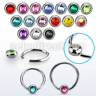 rccr4 steel ball closure ring w a 4mm rounded disk w crystal