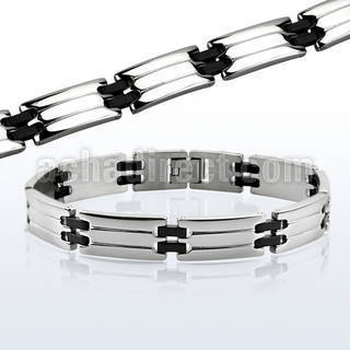 rsb32 brazalete acero inoxidable brillo espejo bisagras goma mayorista