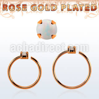 rsnho15 aro continuo nariz plata 925 oro rosa opalo 1 5mm mayorista