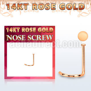 rsrd1 piercing nariz oro rosa 14 kts 0 6mm redonda 1mm mayorista