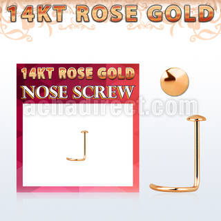 rsrd piercing nariz oro rosa 14 kts 0 6mm redonda oro liso 2mm distribuidor mayorista