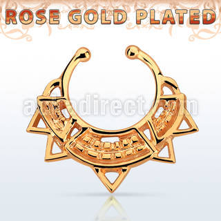 rssepd10 septum click falso plata 925 oro rosa 1mm indio amplio grabado 12mm distribuidor mayorista