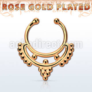 rssepd4 septum click falso plata 925 oro rosa 1mm indio minimalista 12mm distribuidor mayorista