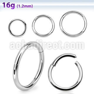 segh16 316l steel hinged segment ring 16g 1.2mm