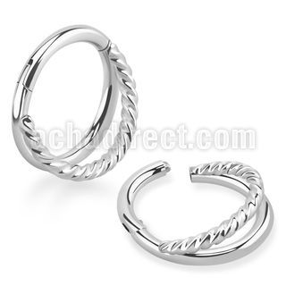 sgsh12 316l steel hinged segment ring twisted wire