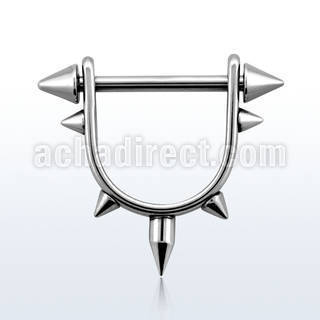 snpa anillo pezon estribo acero quirurgico pinchos barra conos 4mm venta