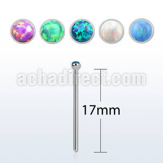 sns18op piercing nariz doblar tu mismo acero quirurgico 1mm opalo redondo 1 5mm mayorista