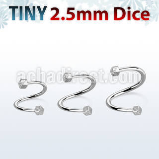 spedi25 espiral ceja acero quirurgico dados 2 5mm mayorista